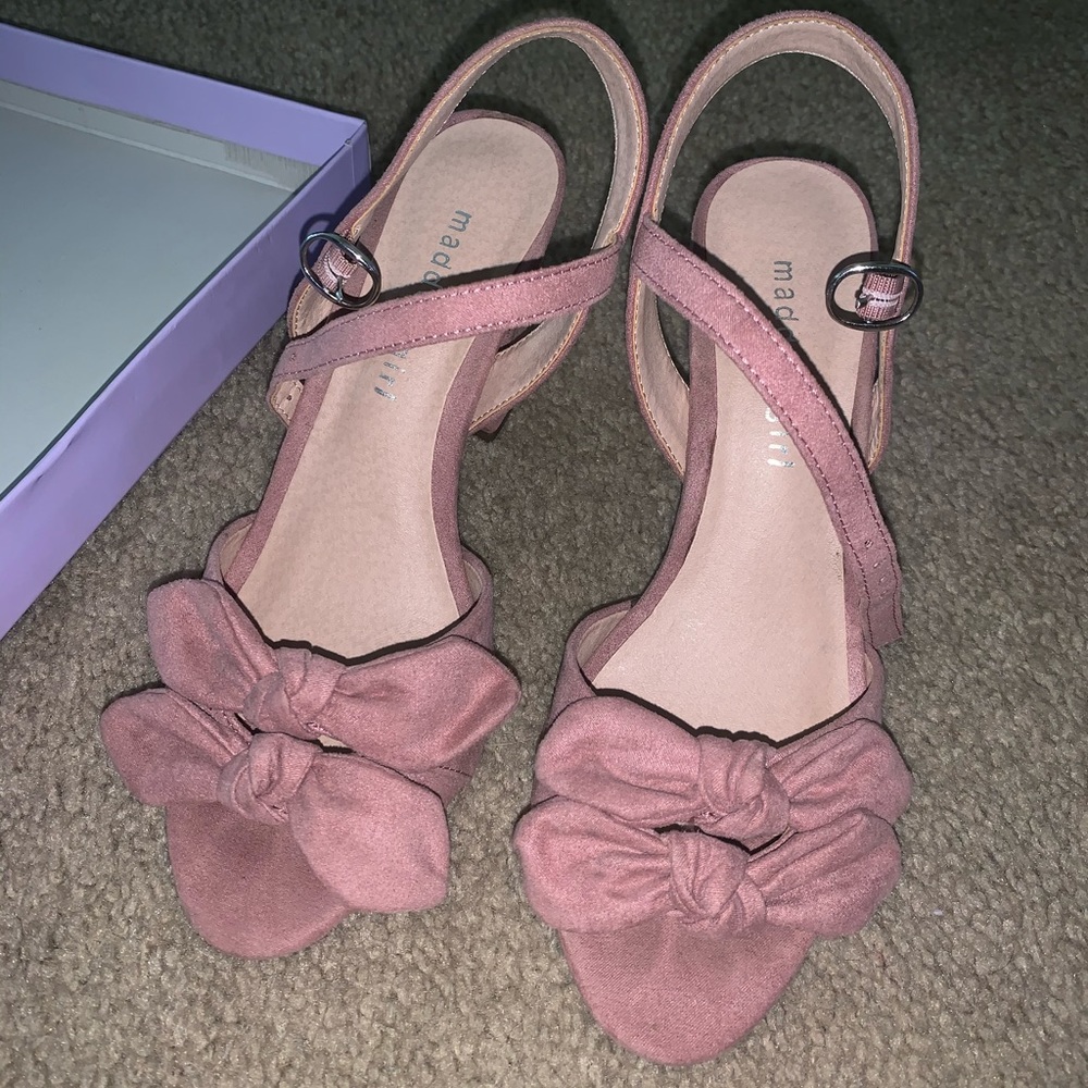 Madden Girl Pink Bow Heels
